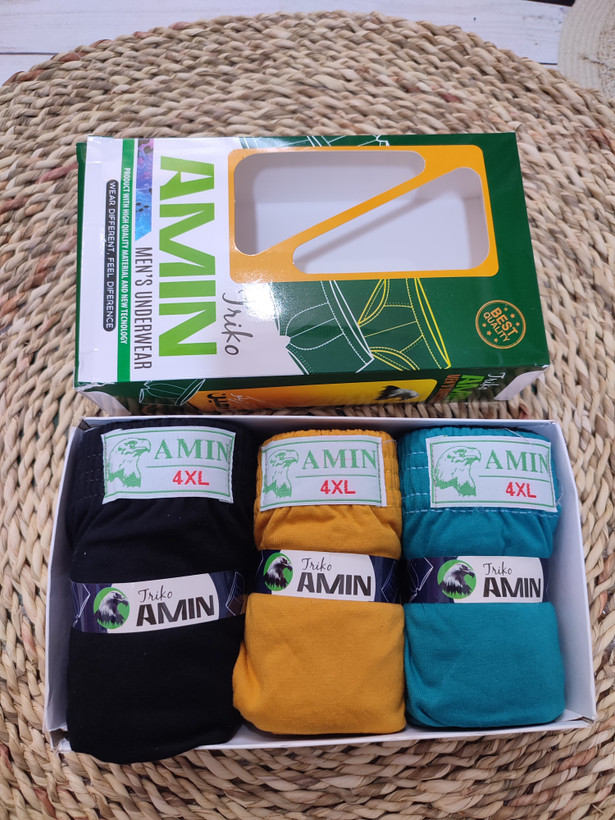 شورت اسلیپ مردانه نخ پنبه سایز 4XL برند امین