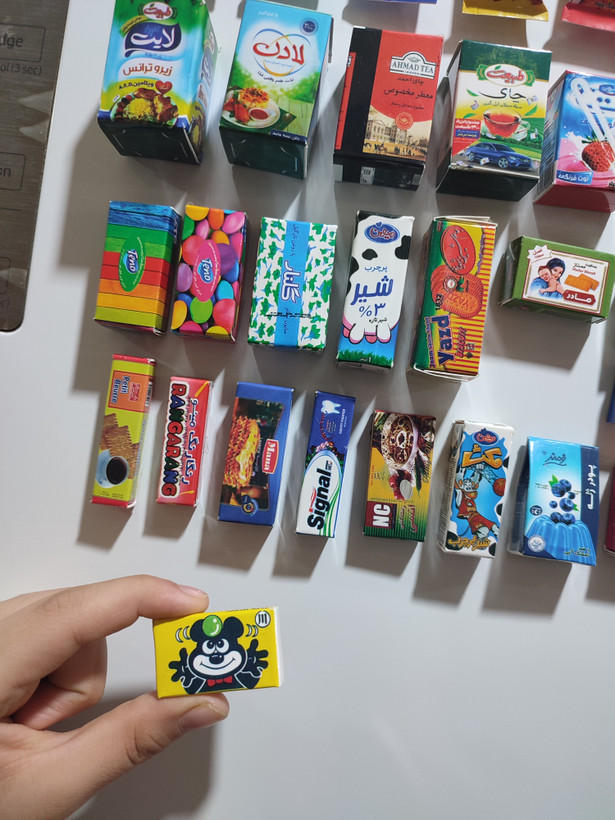 محصولات سوپرمارکتی مینیاتوری مگنتی